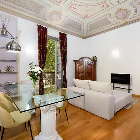 Apartament Nobile Residenza Con Affreschi A Porta Nuova 150m Turyn