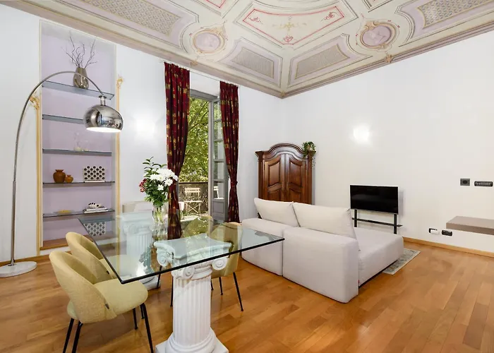 Apartament Nobile Residenza Con Affreschi A Porta Nuova 150m Turyn